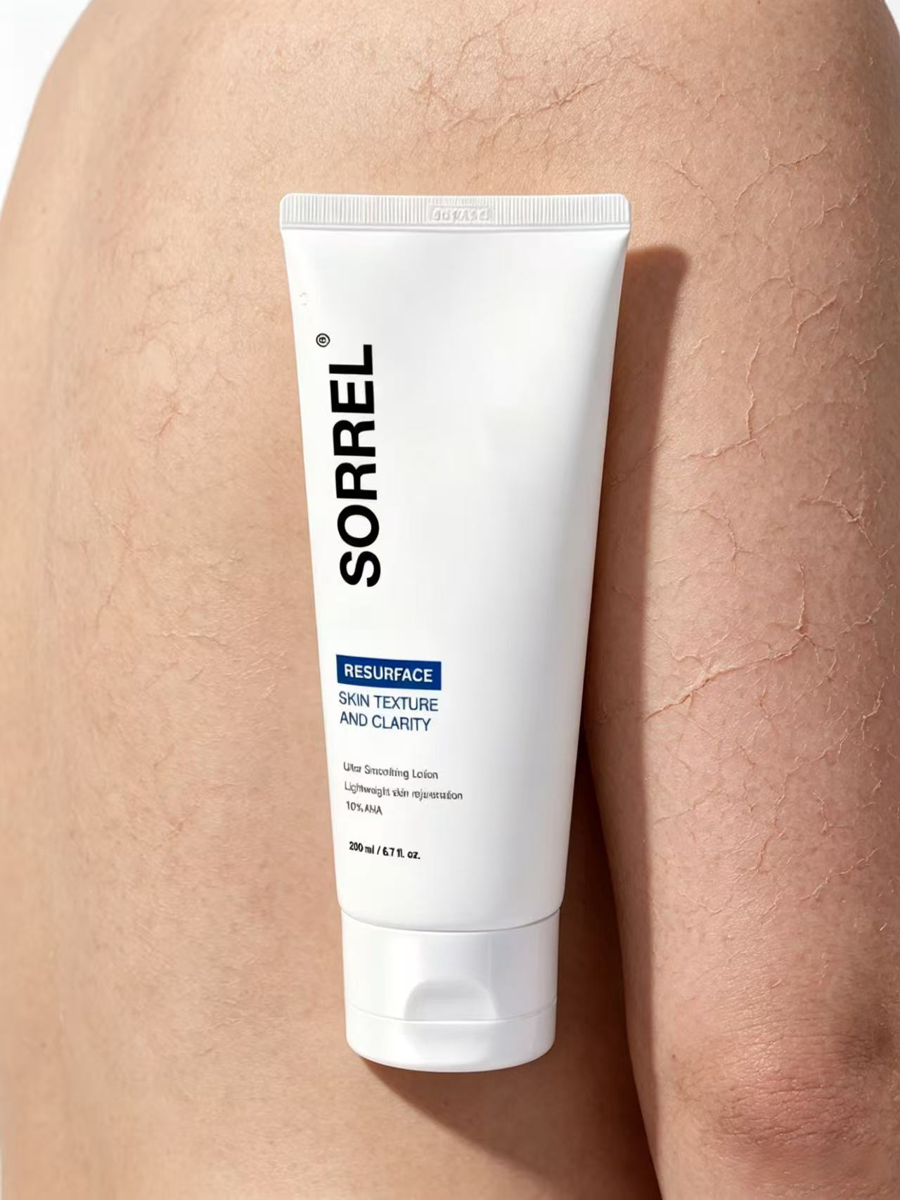 Sorrel body lotion texture campaign
