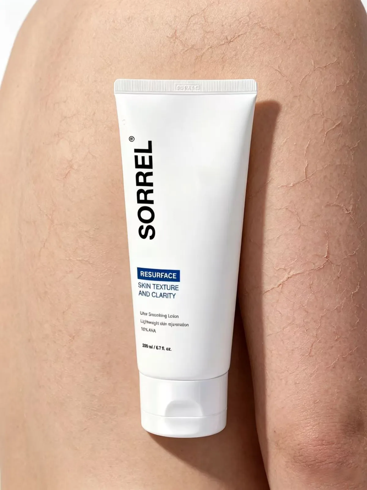 Sorrel body lotion texture campaign