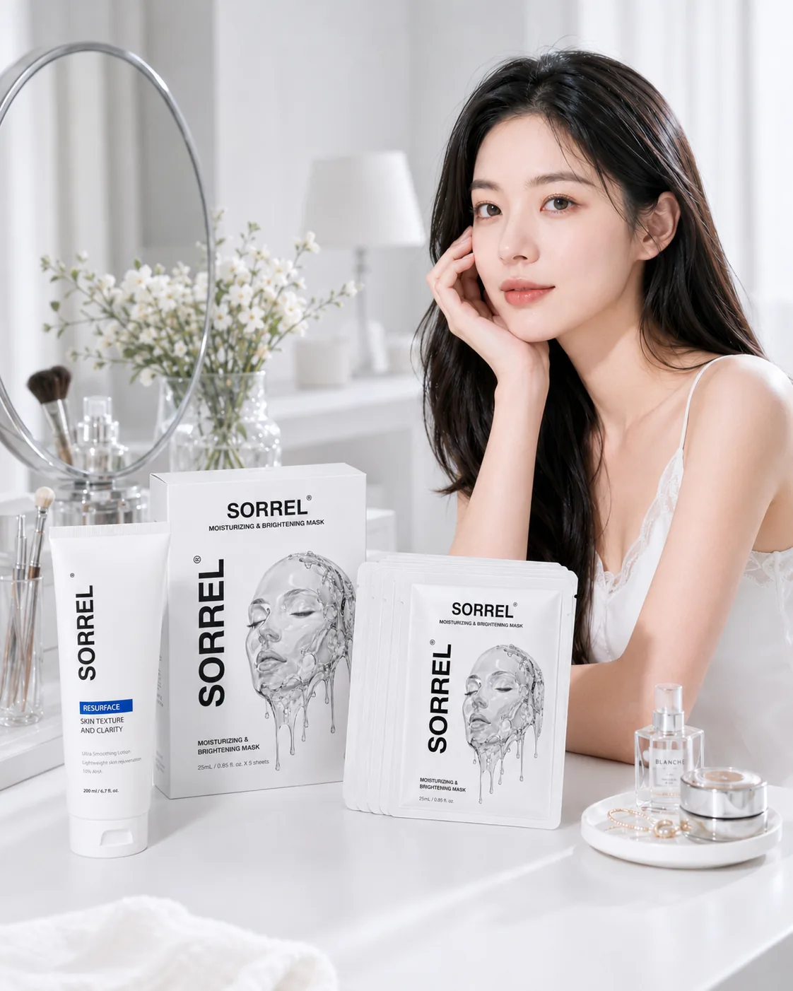 Hydrating facial mask routine for humid and air-conditioned climates