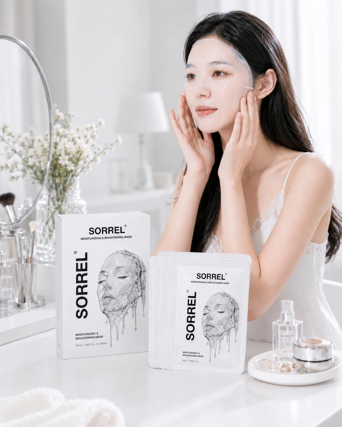 SORREL facial mask lifestyle image