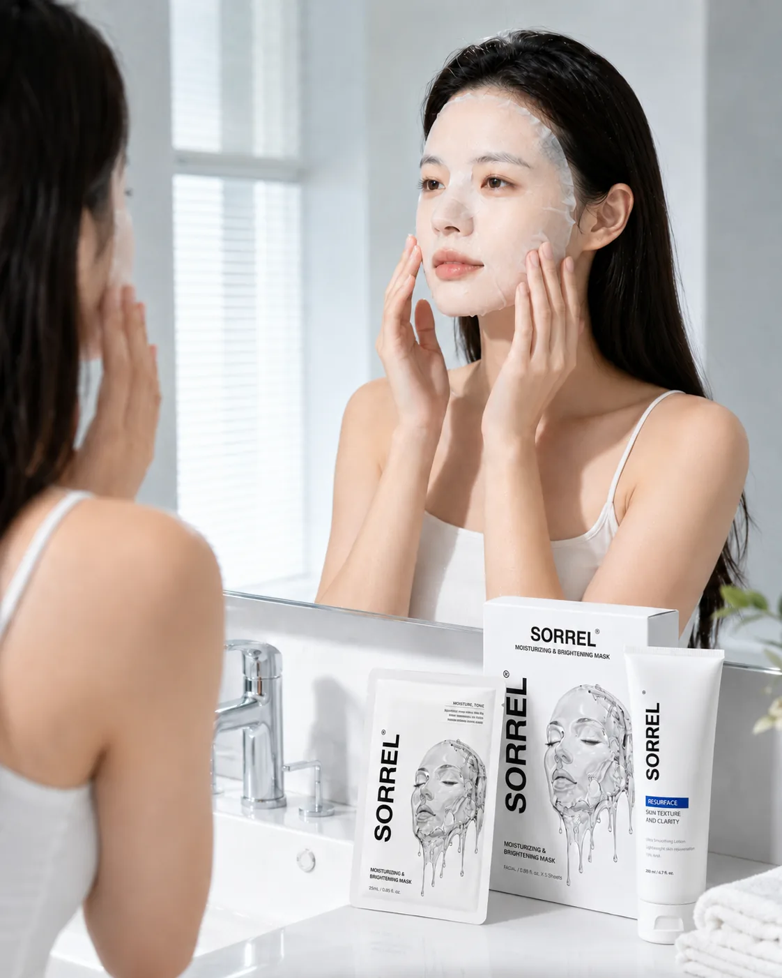 SORREL mask sheet and packaging